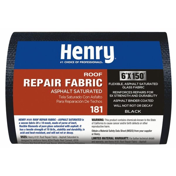 Henry ASPHLT GLS FBRC 150' BLK HE181197